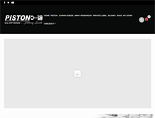 Tablet Screenshot of pistonclothing.com
